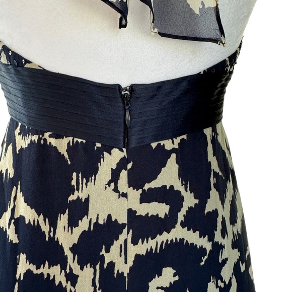 BCBGMaxAzria Navy and White Maxi Dress - Picture 9 of 12